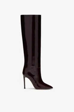 Paris Texas Rouge Noir Patent Stiletto Boots