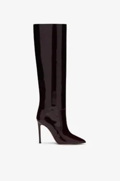 Paris Texas Rouge Noir Patent Stiletto Boots
