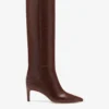 Paris Texas Chocolate Brown Croc-effect Leather Heel 60 Boots -Paris Texas Brand Shop PX503XCOCO2832CIOCCOLATO 01 scaled