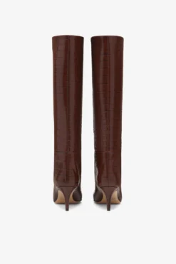 Paris Texas Chocolate Brown Croc-effect Leather Heel 60 Boots -Paris Texas Brand Shop PX503XCOCO2832CIOCCOLATO 04 76181a29 abc0 40b9 9cd5 dd37fc1abf25 scaled