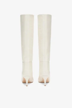 Paris Texas White Croc-effect Leather Heel 60 Boots -Paris Texas Brand Shop PX503XCOCOBONECHINA 04 scaled