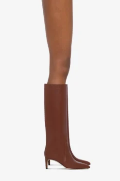 Paris Texas Pointed Knee-high Boots In Smooth Chocolate Leather -Paris Texas Brand Shop PX504XLTH3CIOCCOLATO 10 35127ea8 7f7a 4934 8726 f476b70a30a3 scaled