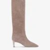 Boots In Taupe Calf Suede Leather -Paris Texas Brand Shop PX504XV003468KOALA 1