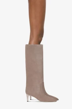 Boots In Taupe Calf Suede Leather -Paris Texas Brand Shop PX504XV003468KOALA 10 scaled