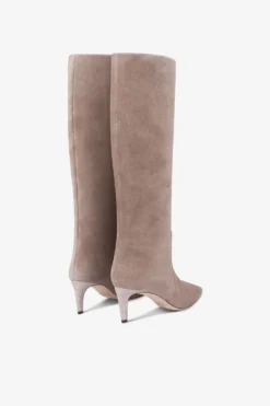 Boots In Taupe Calf Suede Leather -Paris Texas Brand Shop PX504XV003468KOALA 3 scaled