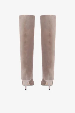 Boots In Taupe Calf Suede Leather -Paris Texas Brand Shop PX504XV003468KOALA 4 scaled