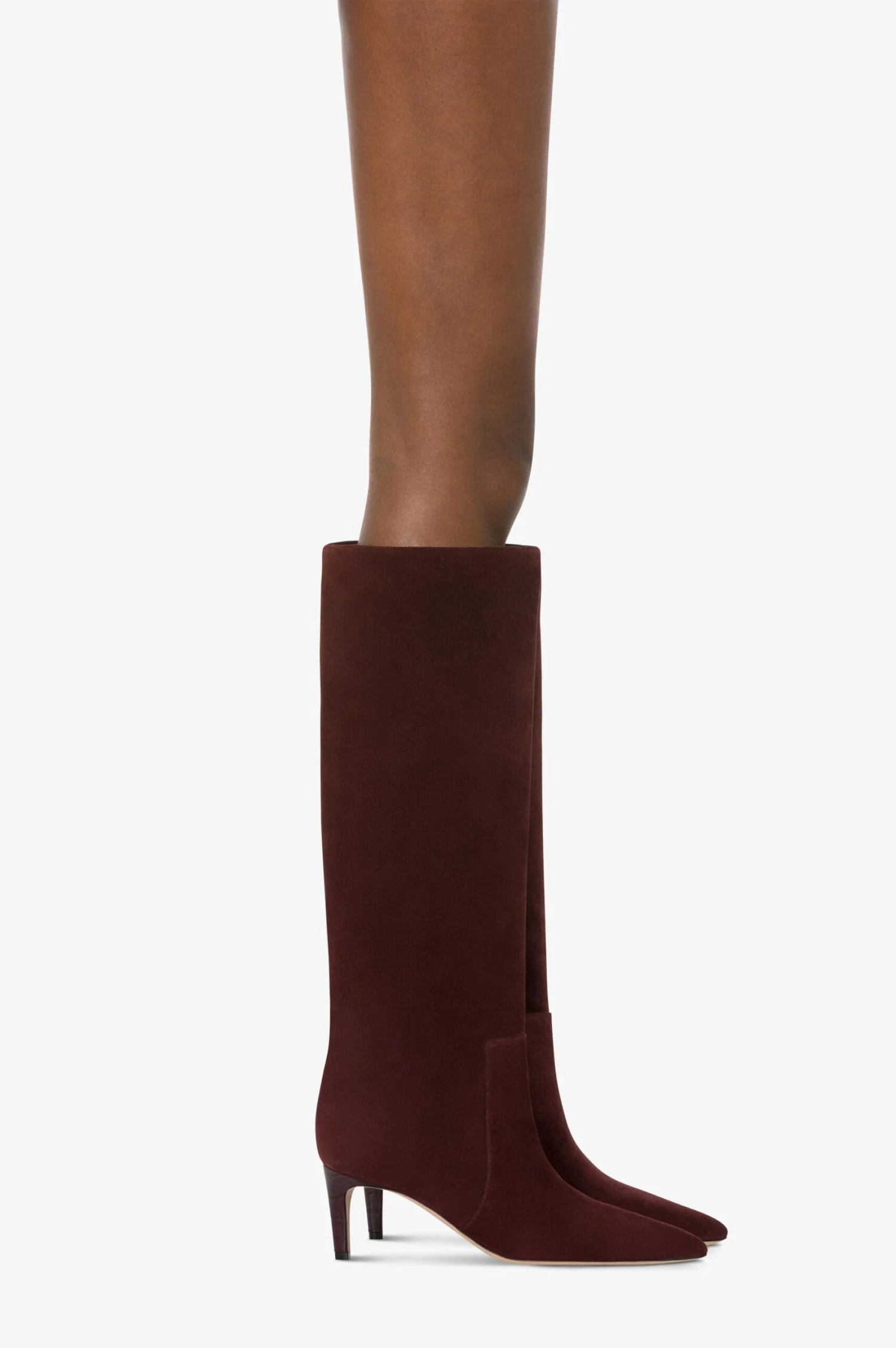 Boots In Mahogany Calf Suede Leather 8 Boots In Mahogany Calf Suede Leather - Image 6