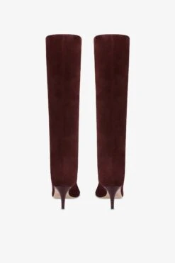 Boots In Mahogany Calf Suede Leather 11 Boots In Mahogany Calf Suede Leather -Paris Texas Brand Shop PX504XV003516WOOD 4