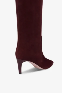 Boots In Mahogany Calf Suede Leather -Paris Texas Brand Shop PX504XV003516WOOD 5 scaled