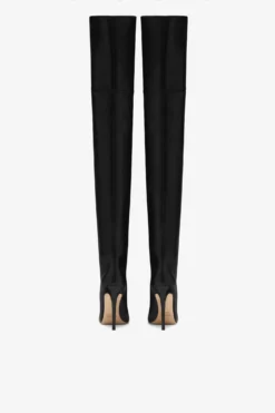 Paris Texas Black Nappa Leather Stiletto Over The Knee Boots -Paris Texas Brand Shop PX512XLTH3NERO 04 scaled