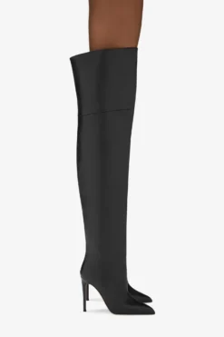 Paris Texas Black Nappa Leather Stiletto Over The Knee Boots -Paris Texas Brand Shop PX512XLTH3NERO 10 scaled