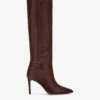 Paris Texas Chocolate Brown Croc-effect Leather Heel 85 Boots -Paris Texas Brand Shop PX548XCOCO2832CIOCCOLATO 01 scaled