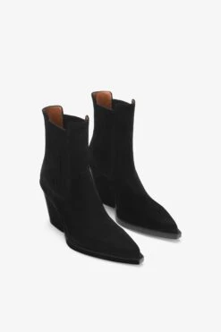 Paris Texas Black Calf Suede Ankle Boots -Paris Texas Brand Shop PX613XV003561NERO 02