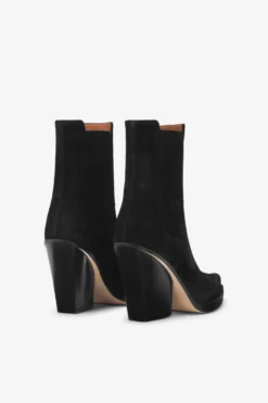 Paris Texas Black Calf Suede Ankle Boots -Paris Texas Brand Shop PX613XV003561NERO 03 scaled