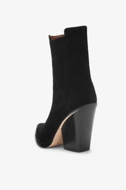 Paris Texas Black Calf Suede Ankle Boots -Paris Texas Brand Shop PX613XV003561NERO 05 scaled