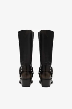 Paris Texas Black Brushed Leather Boots -Paris Texas Brand Shop PX662XLTHBNERO 04 scaled