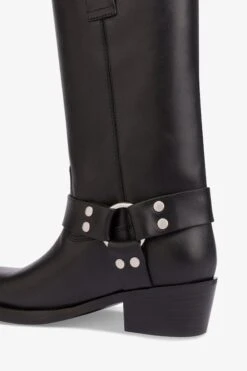 Paris Texas Square-toe Boots In Smooth Black Leather -Paris Texas Brand Shop PX662XLTVTNERO 05