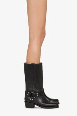 Paris Texas Square-toe Boots In Smooth Black Leather -Paris Texas Brand Shop PX662XLTVTNERO 10