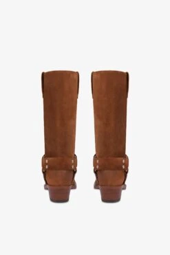 Boots In Cognac Calf Suede Leather -Paris Texas Brand Shop PX662XWACS690COGNAC 4
