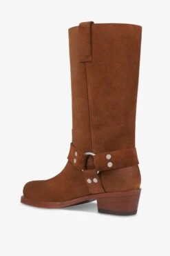 Boots In Cognac Calf Suede Leather -Paris Texas Brand Shop PX662XWACS690COGNAC 5