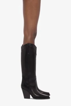 Paris Texas Pointed Knee-high Boots In Black Shiny Vintage Leather -Paris Texas Brand Shop PX685XSVCLNERO 10
