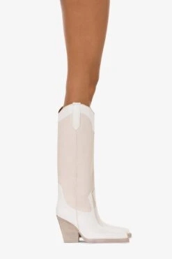 Boots In Lizard-print And White Leather -Paris Texas Brand Shop PX685XTJVTBIANCO 11832WHITE 10