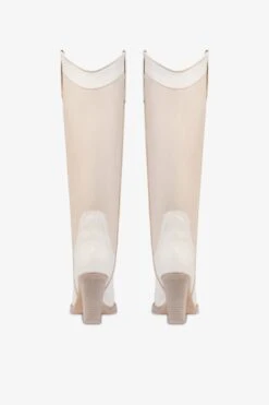 Boots In Lizard-print And White Leather -Paris Texas Brand Shop PX685XTJVTBIANCO 11832WHITE 4