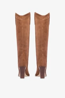 Paris Texas Pointed Knee-high Boots In Smooth Dark Brown Leather -Paris Texas Brand Shop PX685XV003259MARRONFONCE 04