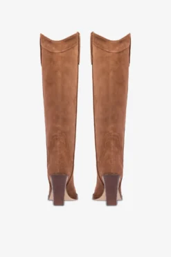 Paris Texas Pointed Knee-high Boots In Smooth Dark Brown Leather -Paris Texas Brand Shop PX685XV003259MARRONFONCE 04 scaled