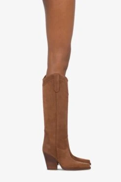 Paris Texas Pointed Knee-high Boots In Smooth Dark Brown Leather -Paris Texas Brand Shop PX685XV003259MARRONFONCE 10 50ceb0da a6f2 4a07 81e4 467b0f2ea7af