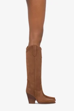 Paris Texas Pointed Knee-high Boots In Smooth Dark Brown Leather -Paris Texas Brand Shop PX685XV003259MARRONFONCE 10 50ceb0da a6f2 4a07 81e4 467b0f2ea7af scaled