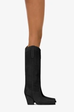 Paris Texas Black Calf Suede Boots -Paris Texas Brand Shop PX685XV003561NERO 10