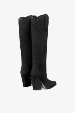 Paris Texas Black Calf Suede Boots -Paris Texas Brand Shop PX685XV003561NERO 3 scaled
