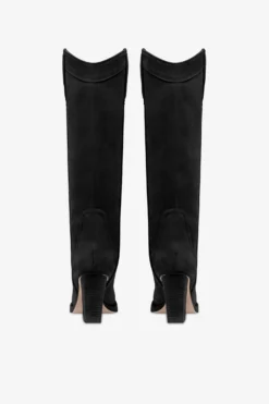 Paris Texas Black Calf Suede Boots -Paris Texas Brand Shop PX685XV003561NERO 4 scaled