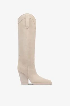 Paris Texas Angora Calf Suede Boots