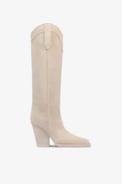 Paris Texas Angora Calf Suede Boots