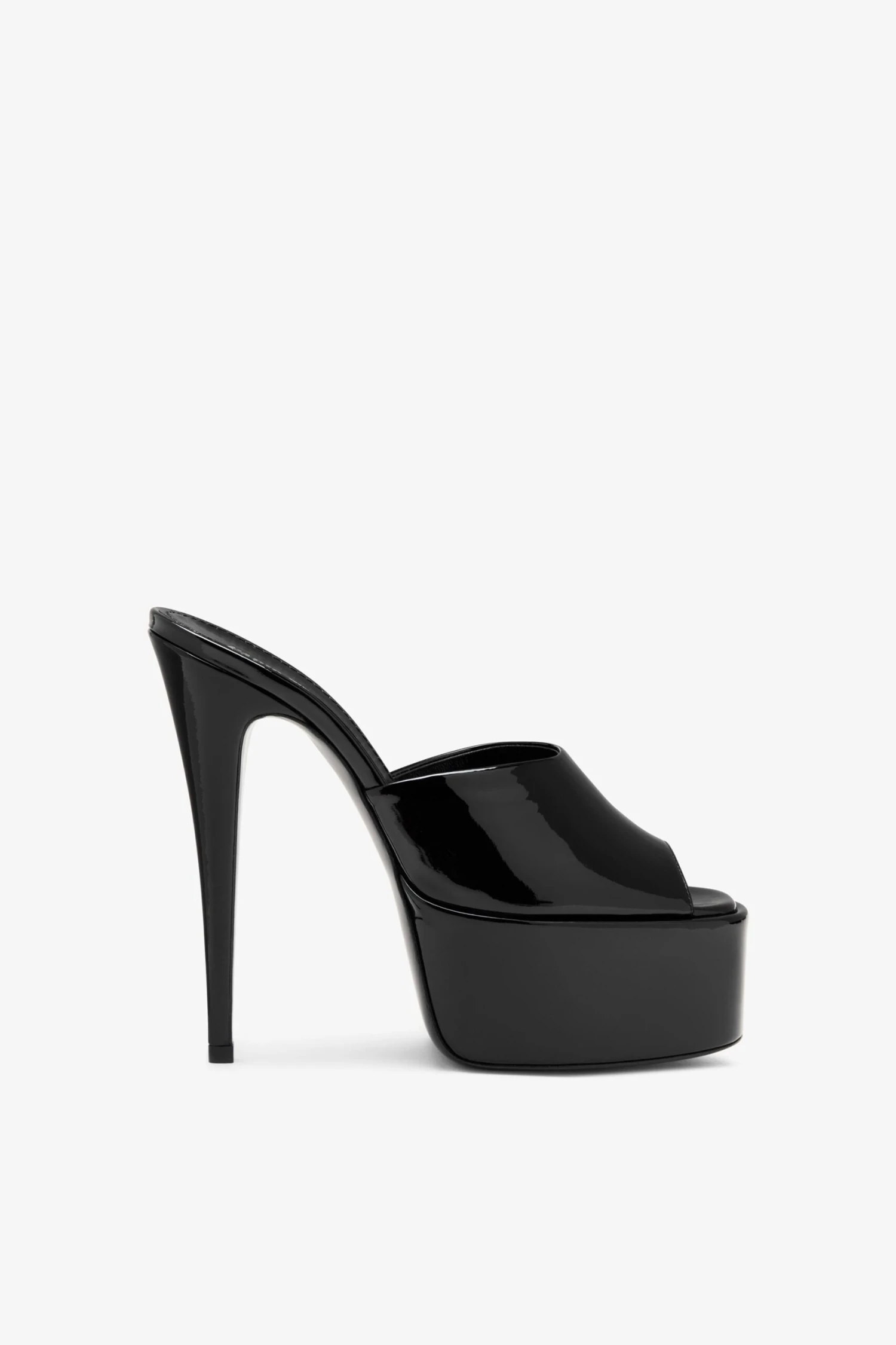 Paris Texas Black Patent Leather Platform Mules 3 Paris Texas Black Patent Leather Platform Mules