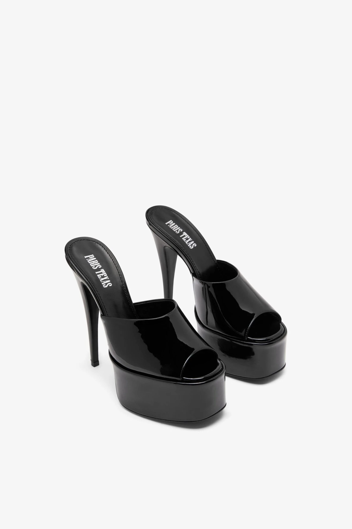 Paris Texas Black Patent Leather Platform Mules 4 Paris Texas Black Patent Leather Platform Mules - Image 2
