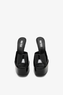 Paris Texas Black Patent Leather Platform Mules 10 Paris Texas Black Patent Leather Platform Mules -Paris Texas Brand Shop PX709XVN01NERO 03