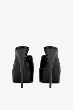 Paris Texas Black Patent Leather Platform Mules -Paris Texas Brand Shop PX709XVN01NERO 04 scaled