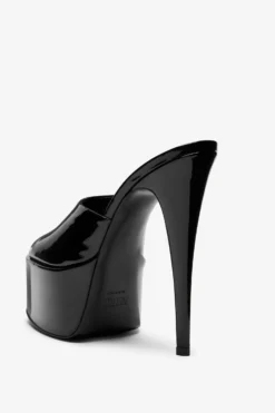 Paris Texas Black Patent Leather Platform Mules -Paris Texas Brand Shop PX709XVN01NERO 05 scaled