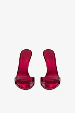 Paris Texas Mules In Red Mirror-effect Leather -Paris Texas Brand Shop PX836XNPMR4RED 3 scaled