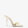 Paris Texas Gold Mirrored Leather Mule -Paris Texas Brand Shop PX836XNPMR515GOLD 01