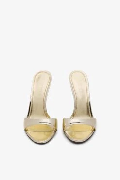Paris Texas Gold Mirrored Leather Mule -Paris Texas Brand Shop PX836XNPMR515GOLD 03