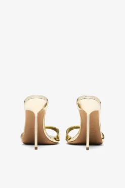 Paris Texas Gold Mirrored Leather Mule -Paris Texas Brand Shop PX836XNPMR515GOLD 04 scaled