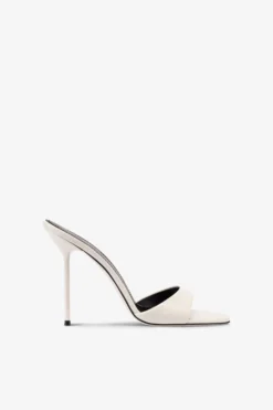 Paris Texas Mules In White Patent Leather
