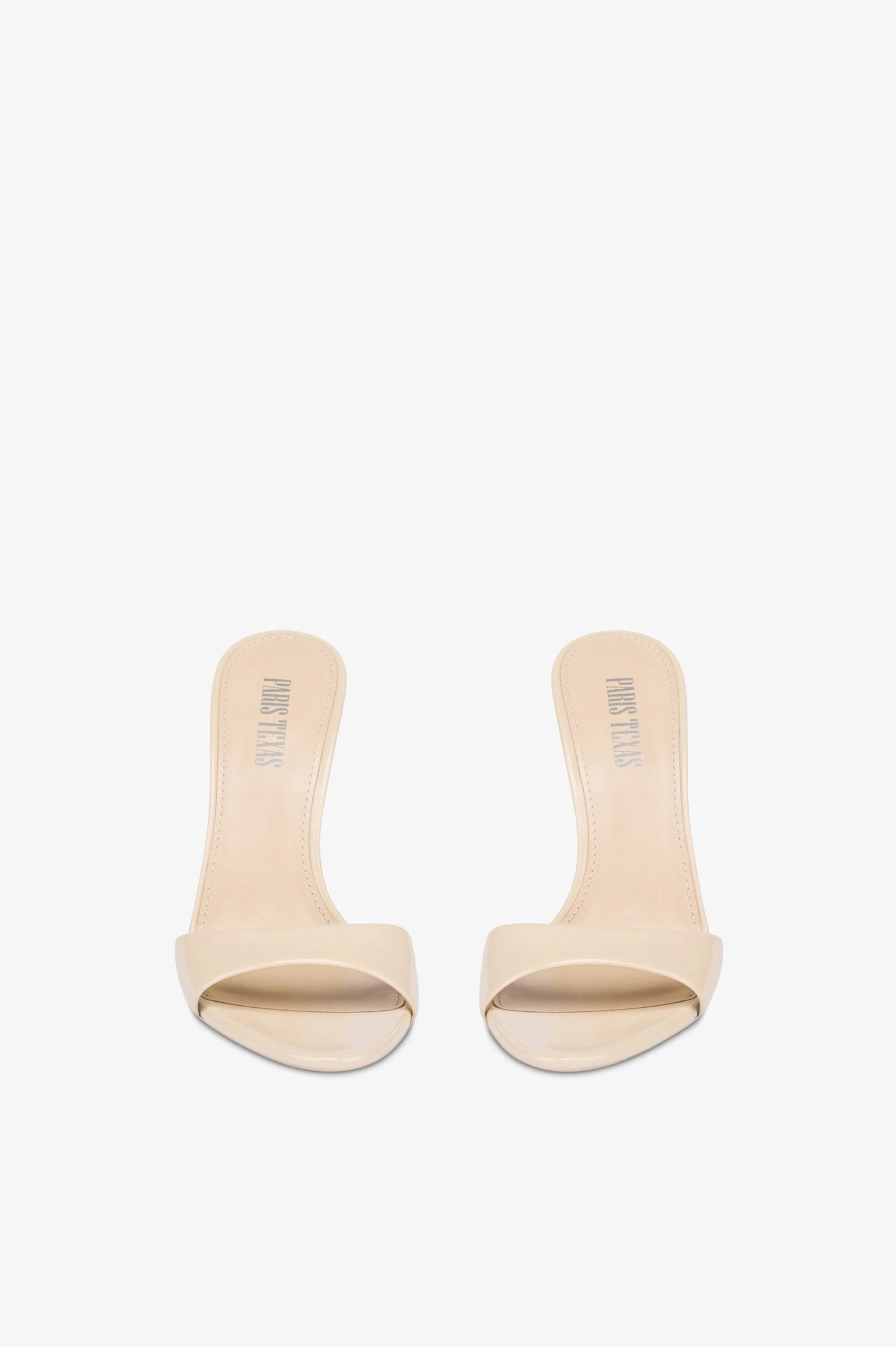 Mules In Almond Patent Leather 5 Mules In Almond Patent Leather - Image 3