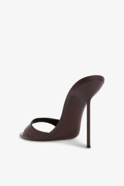 Paris Texas Mules In Chocolate Patent Leather -Paris Texas Brand Shop PX836XVN0136079DARKCHOCOLATE 5 scaled