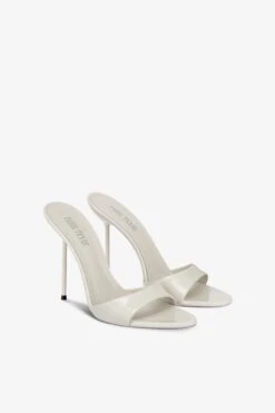 Mules In Grey Patent Leather -Paris Texas Brand Shop PX836XVN0171046LTGREY 2