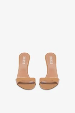 Paris Texas Almond-toe Mules In Patent Caramel Leather 10 Paris Texas Almond-toe Mules In Patent Caramel Leather -Paris Texas Brand Shop PX836XVN01CARAMEL 03